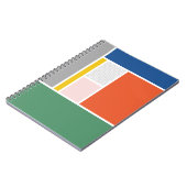 Schriftliche Kunst des hintersten Farbblocks Notizblock (Linke Seite)