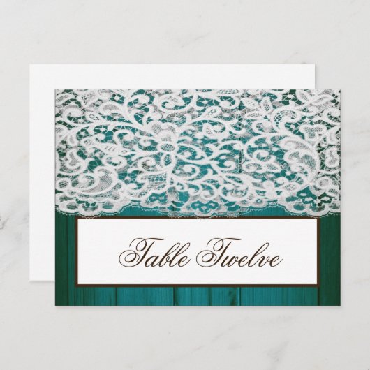 Schriftliche Platzkarte Festgestellte Aquamarine H Postkarte (Vorne/Hinten)