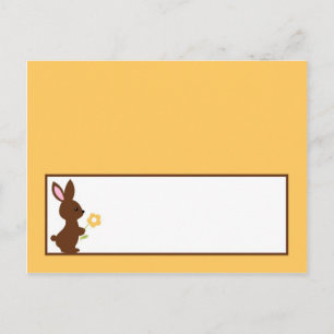 Schriftliche Platzkarte Forest Friends Bunny Postkarte