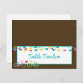 Schriftliche Platzkarte Liebhaber des Fahrradfahre Postkarte (Vorne/Hinten)