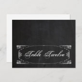 Schriftliche Platzkarte Modernes Chalkboard Vintag Postkarte (Vorne/Hinten)