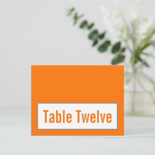 Schriftliche Platzkarte Modernes Grau Damask Spitz Postkarte (Stehend Vorderseite)