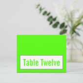 Schriftliche Platzkarte Modernes Grau Damask Spitz Postkarte (Stehend Vorderseite)