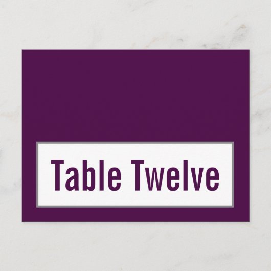 Schriftliche Platzkarte Modernes Grau Damask Spitz Postkarte (Vorderseite)