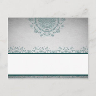 Schriftliche Platzkarte Night in Indien Postkarte