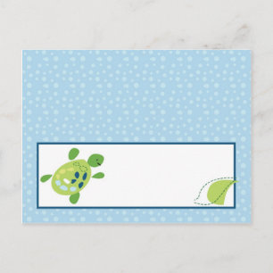 Schriftliche Platzkarte Turtle Reef Ocean Sea Turt Postkarte