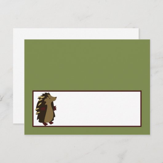 Schriftliche Platzkarte verzaubertes Holzofenwald Postkarte (Vorne/Hinten)