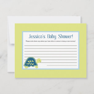 Schriftliche Ratenkarte Blaumeerschildkröten Hinweiskarte