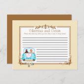 Schriftliche Ratenkarte nur Verheirateten Paar got Hinweiskarte (Vorne/Hinten)