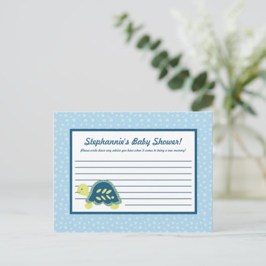 Schriftliche Ratschläge Karte Schildkrötenriff Mee (Stehend Vorderseite)