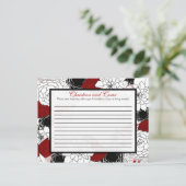 Schriftliche Ratschläge Karte Schwarze Blume Rote (Stehend Vorderseite)