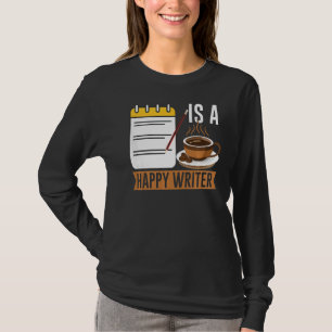 Schriftliche Rückseite für Autoren und Schriftstel T-Shirt