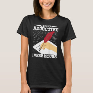 Schriftliche Rückseite für Autoren und Schriftstel T-Shirt