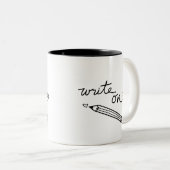 Schriftliche Tasse - "Write On" (VorderseiteRechts)