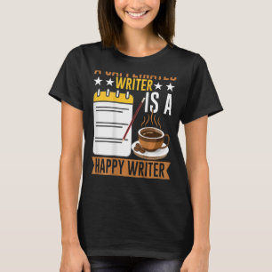 Schriftlicher Backprint für Autoren und Schriftste T-Shirt