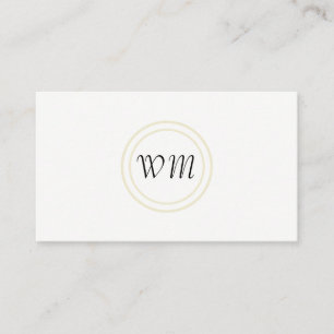 Schriftmonogramm / ländlich-korporativ visitenkarte