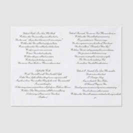 Schrifts-Gebet Decoupage Seidenpapier