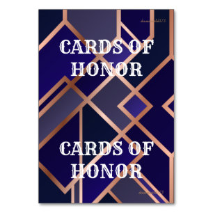 Schrifts-Karten für Spiel Tischnummer