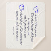Schrifts-Segen-Lord Bless You Sherpa Blanket Sherpadecke (Vorderseite)