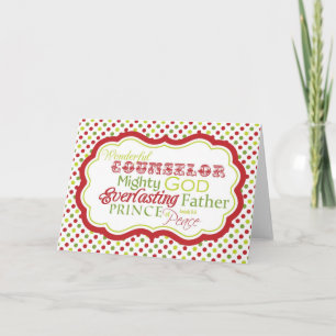 Schrifts-Vers-Weihnachtenc$karte-jesaja 9:6 - Feiertagskarte