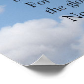 Schriftsatz - Das Gebet des Herrn Poster (Ecke)