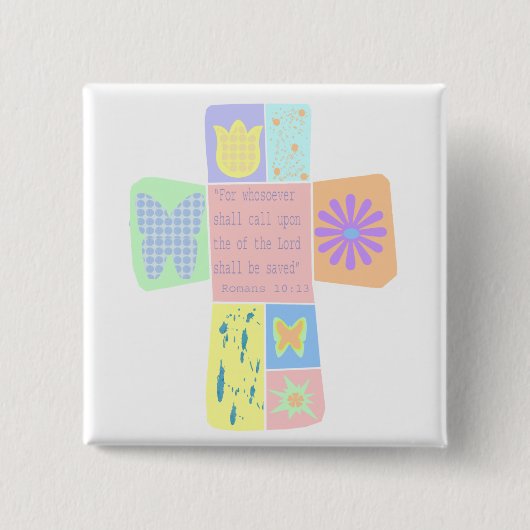 Schriftsquerknopf Button (Vorderseite)