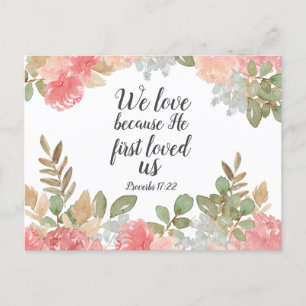 Schriftstelle Sprüche 17:22 Postkarte