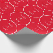 Schriftsteller am Arbeitsplatz rot Geschenkpapier (Ecke)