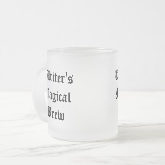 Schriftsteller Ancient Text Mattiert Tee oder Kaff Mattglastasse (Vorderseite Links)