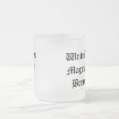 Schriftsteller Ancient Text Mattiert Tee oder Kaff Mattglastasse (Mittel)