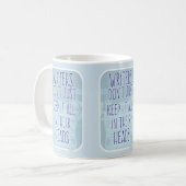 Schriftsteller Behielt es in ihren Köpfen Hirnmott Kaffeetasse (Vorderseite Links)