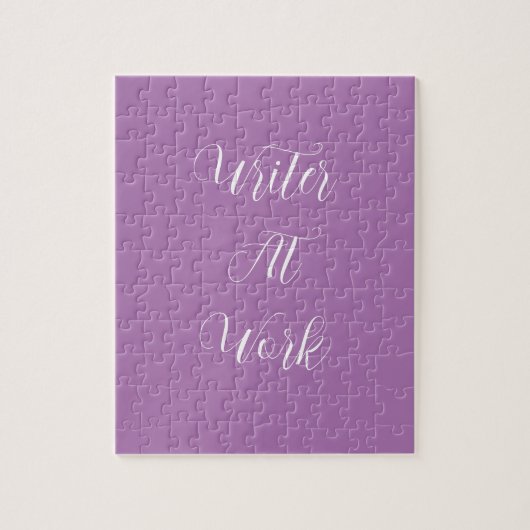 Schriftsteller bei der Arbeit Lila Puzzle (Vertikal)