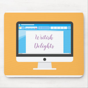 Schriftsteller bei der Arbeit / Writish Delights ( Mousepad
