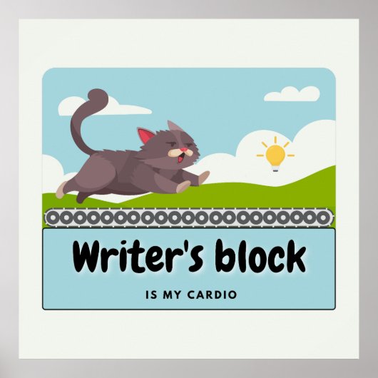 Schriftsteller-Block: Comic-Strip des Unglaublich Poster (Vorne)