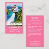 Schriftsteller Buchabdeckung Rosa oder Kick Farbe Visitenkarte (Vorne/Hinten)