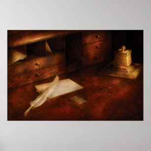 Schriftsteller - Der Schreibtisch der Schriftstell Poster
