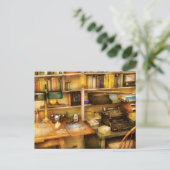 Schriftsteller - Der Schreibtisch eines Schriftste Postkarte (Stehend Vorderseite)