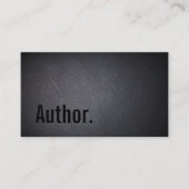 Schriftsteller Elegant Minimalistischer, formatier Visitenkarte (Vorderseite)