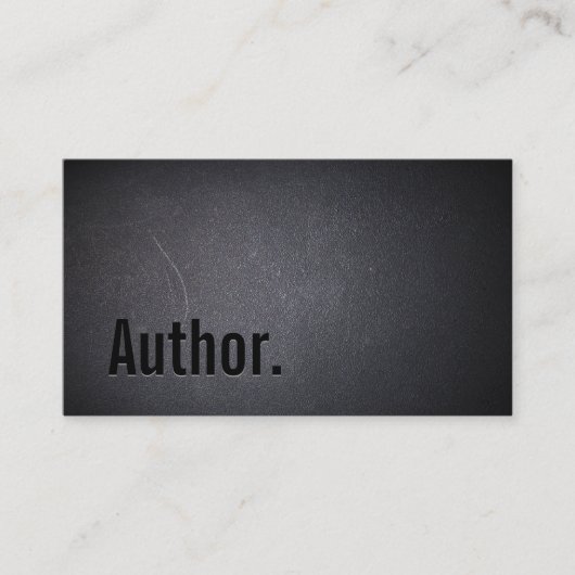 Schriftsteller Elegant Minimalistischer, formatier Visitenkarte (Vorderseite)