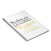 Schriftsteller führen das führende Notebook Notizblock (Rechte Seite)