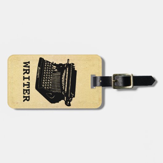 Schriftsteller Gepäckanhänger (Vorderseite horizontal)