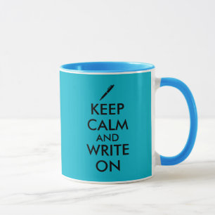 Schriftsteller-Geschenke Bleiben Sie ruhig und sch Tasse
