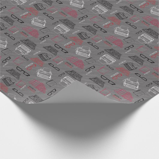 Schriftsteller Geschenkpapier (Ecke)