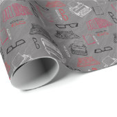 Schriftsteller Geschenkpapier (Rolleneckpunkt)