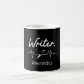 Schriftsteller Heartbeat Kaffeetasse (Mittel)