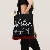 Schriftsteller Heartbeat Tasche (Von Nahem)