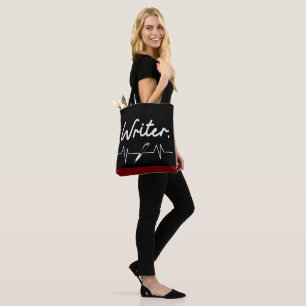 Schriftsteller Heartbeat Tasche