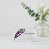 Schriftsteller - Journalist Visitenkarte (Stehend Vorderseite)