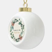 Schriftsteller Keramik Kugel-Ornament (Rechts)