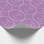 Schriftsteller Lila Geschenkpapier (Ecke)